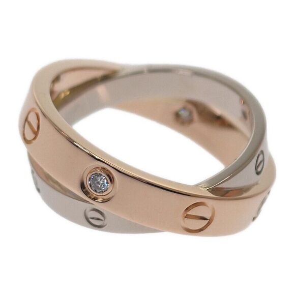 Cartier Be Love No 7 B4094347 Ring 18K Pink Gold Pink Gold 18K White Gold White - Picture 3 of 9